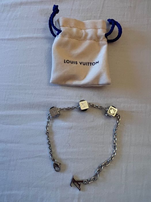 Pulseira em aço com cristais original da Louis Vuitton