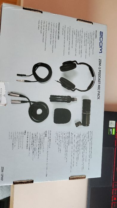 ZOOM ZDM-1 Podcast Mic Pack – Completo | Novo / Impecável