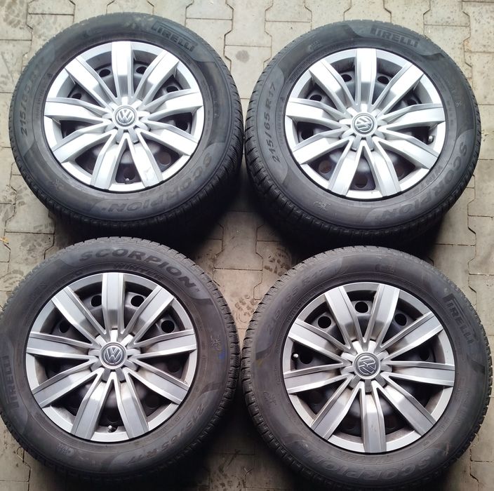 Koła zimowe 5x112 17" 215/65 r17 VW Tiguan Audi Q3 Skoda Kodiaq Czujni