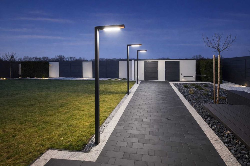 Nowoczesna lampa ogrodowa LED  Minimalistyczny Design