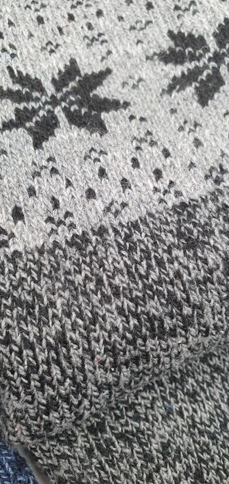 Grube wełniane skarpety męskie 44-46 wełna z Alpaki Alpaka