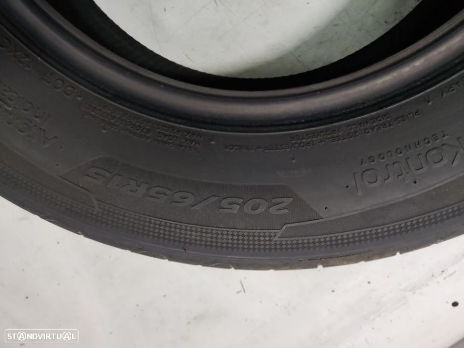 2 pneus semi novos 205-65r15 hankook - oferta dos portes 85 euros
