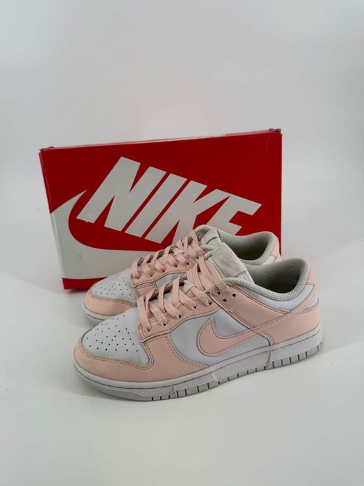 Nike dunk sneakersy niskie na lato damskie białe pomarańczowe 40,5