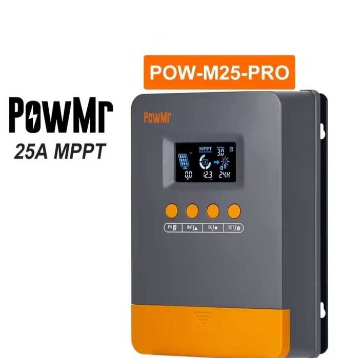 MPPT Контроллер PowMr PRO 25А заряда для солнечных панелей