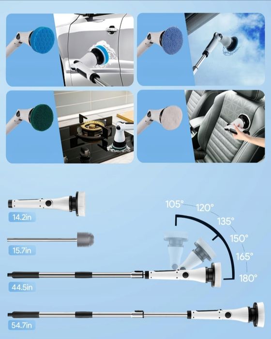 Elektryczna szczotka do czyszczenia z rączką Leebein LZ-8052
