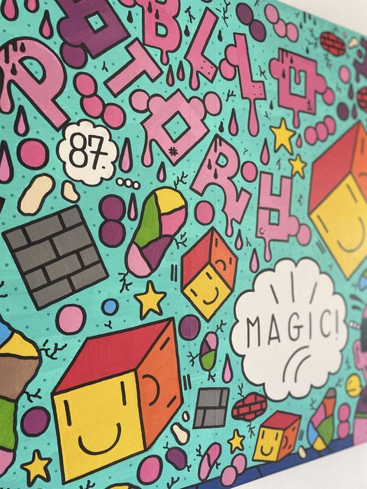 Tela única 1/1 do artista HATORY PABBLO - INTERNET IS A LIE - 2019