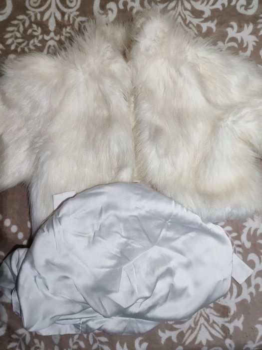 Шубка (накидка), біла (айворі)