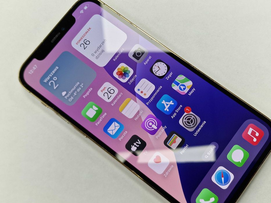 Iphone 12 PRO 256GB/ Gold/ bateria 89% zamiennik/ Grade A-