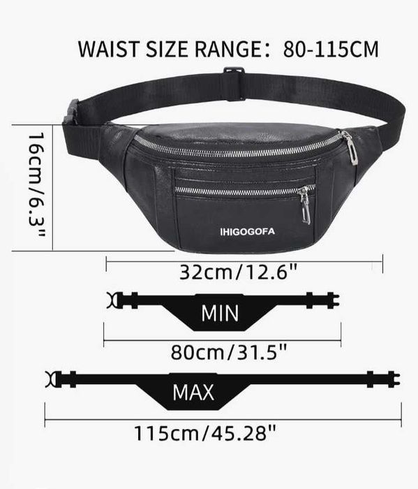 IHIGOGOFA Modna Nerka z Regulowanym Paskiem