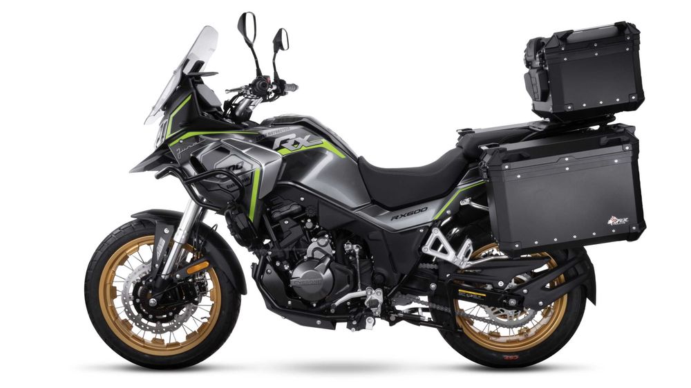 Motocykl Junak RX 600 z kuframi - dostawa