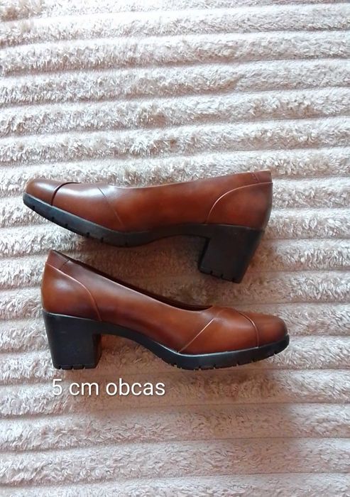 czekoladowe Buty 39 damskie  skóra naturalna nowe comer
