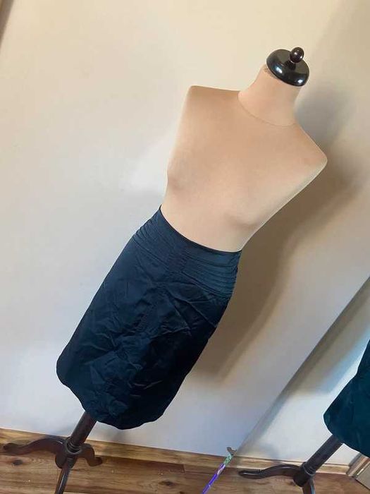 Solar sliska jak satyna m s 38 spodnica olowkowa basic czarna midi