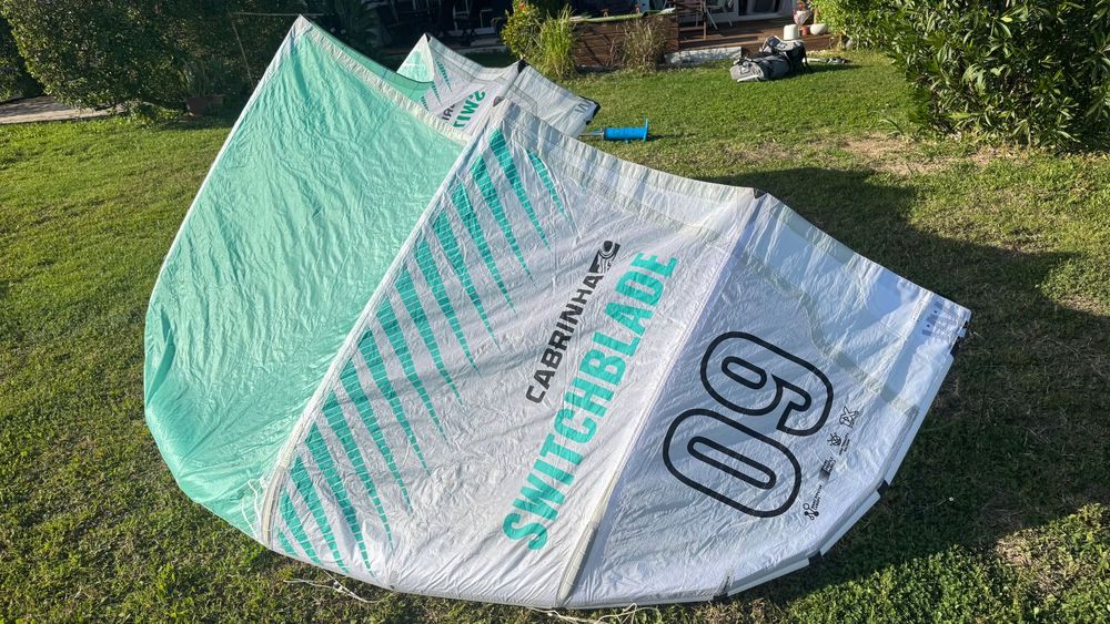 Kite Cabrinha Switchblade 9m + Barra + saco (2021)  Excelente Condição