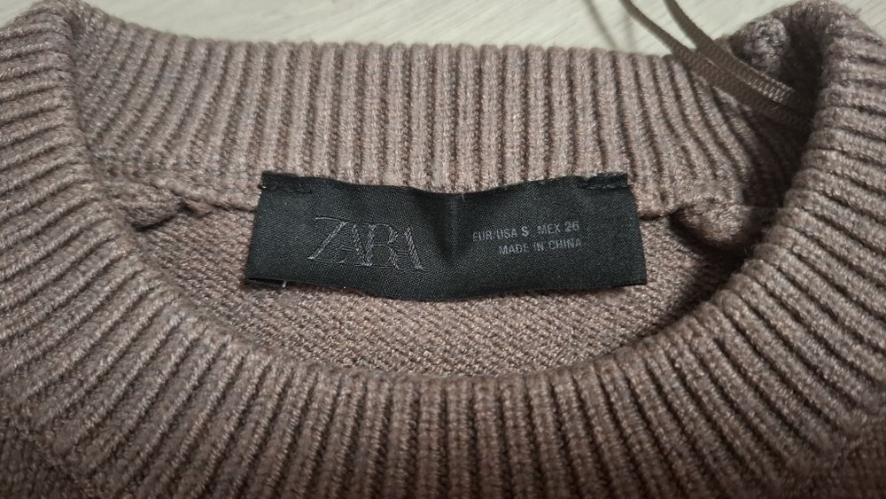 Sweterek zara krótki,  dł.rękaw roz. S