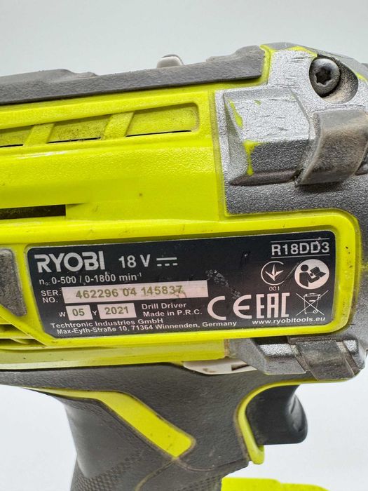 WKRĘTARKA RYOBI R18DD3 + 2X AKU 2.5AH + ładowarka db stan! od loombard