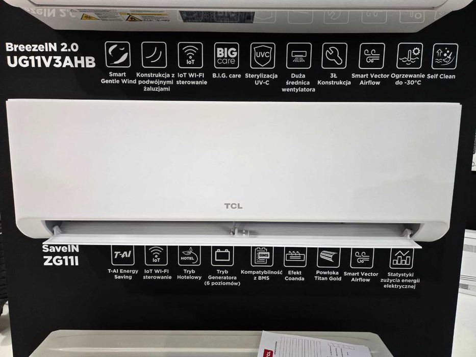 Кондиционеры «TCL» 2026 Модель:«SaveIN ZG11» AI Inverter до - 20°С Wi-Fi R32