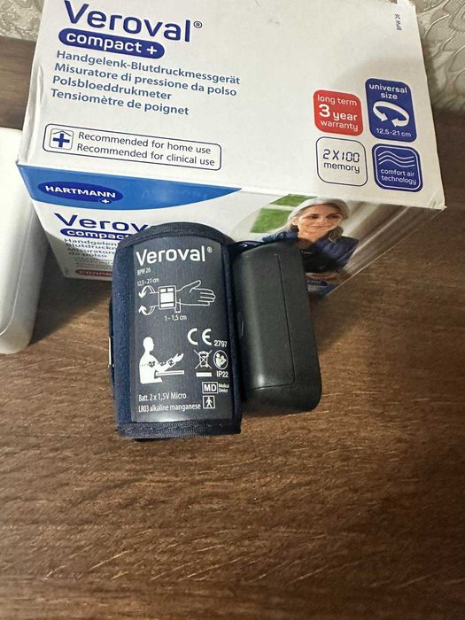 Тонометр на зап'ястя Veroval Compact + BPW 26 НОВИЙ