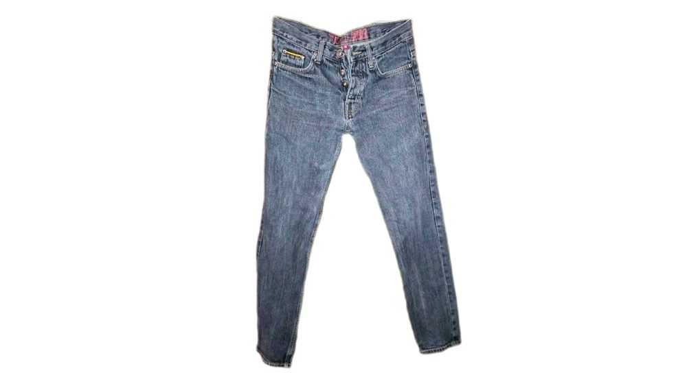 Джинсы женские "denim co" деми на пуговицах, s, w30, l32, серые