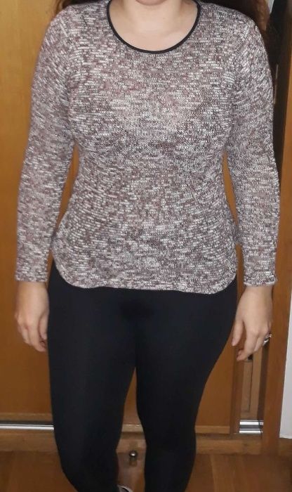 Camisola malha com tule