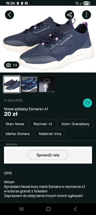 Nowe buty esmara