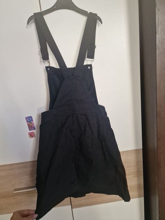 Spódniczka ogrodniczki czarna H&M 32