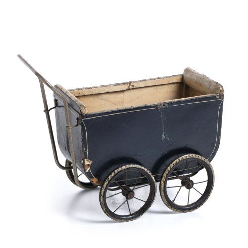 Brinquedos antigos - Carrinho de bebé para bonecas - Século XIX