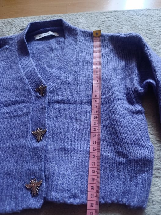 Sweterek rozpinany Reserved 116 cm, ozdobne guziki