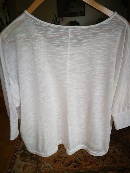 Bluzka damska biała rozmiar M oversize.