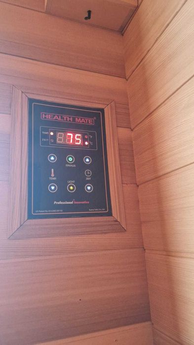 sauna INFRARED na podczerwień 2os RADIO oświetlenie głośniki Dotykowa