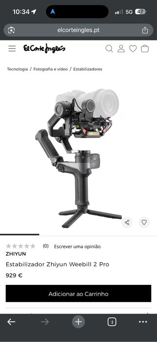 Estabilizador Zhiyun Weebill 2 Pro