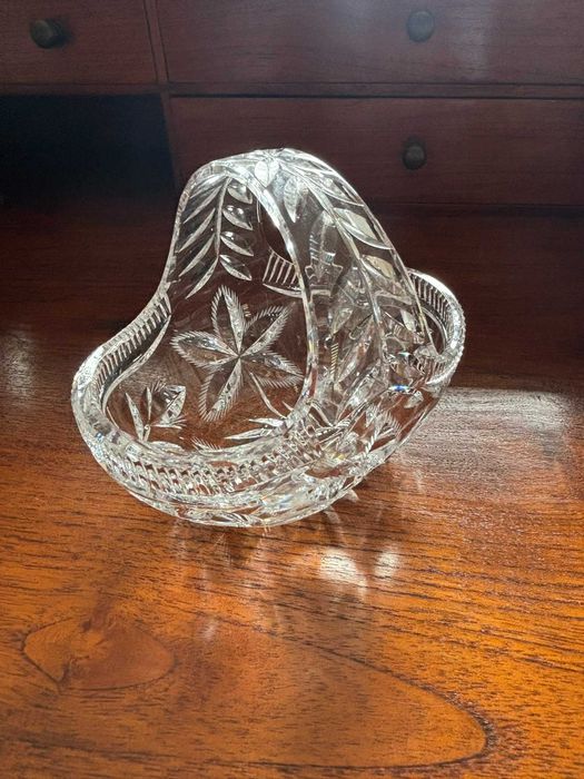 Cesto de Cristal Vintage 1960