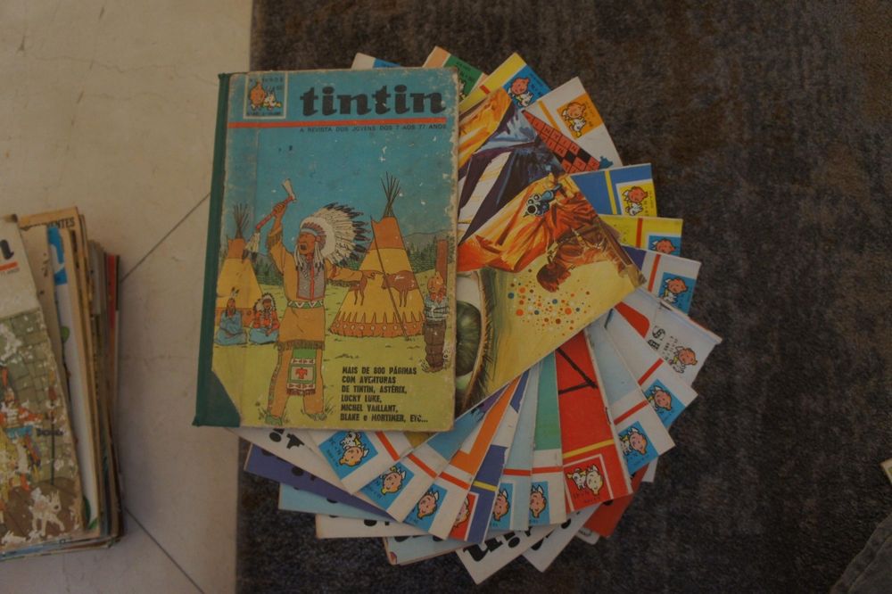 Coleção de Revistas do Tintin VINTAGE