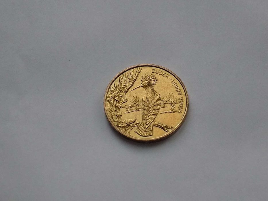 Moneta okolicznościowa 2 zł Dudek - 2000 r. Stan monety bardzo dobry.