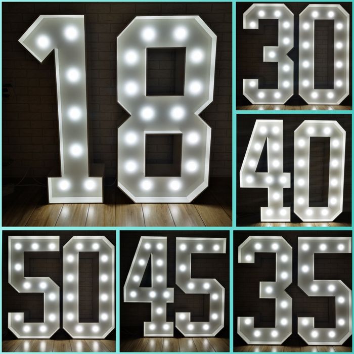 Alkoruletka Alkobar Bar wesele LED 18 dekoracja 3D osiemnastka stelaż