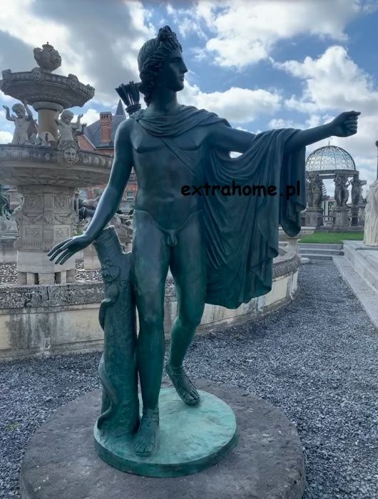 Apollo Belvedere posąg z brązu , Apollo z brązu H225cm