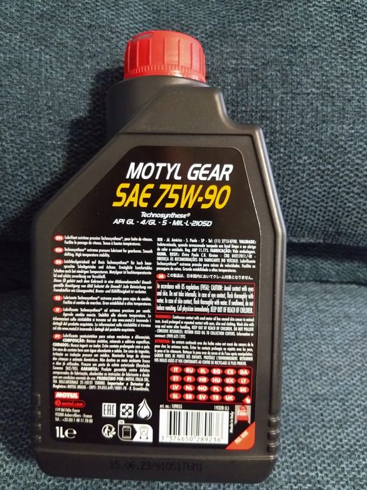 Olej przekładniowy 1 litr, MOTUL 75W90