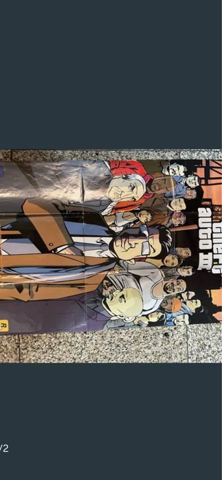 Poster/mapa jogo Ps2 Gta III