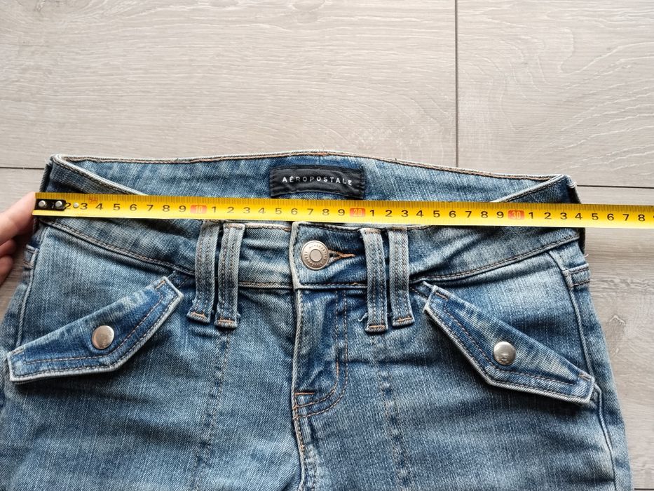 Jeansy low rise flare 000 Reg aéropostale dzwony z niskim stanem w stylu retro y2k
