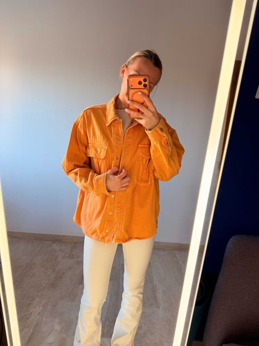 Джинсова сорочка- куртка Zara