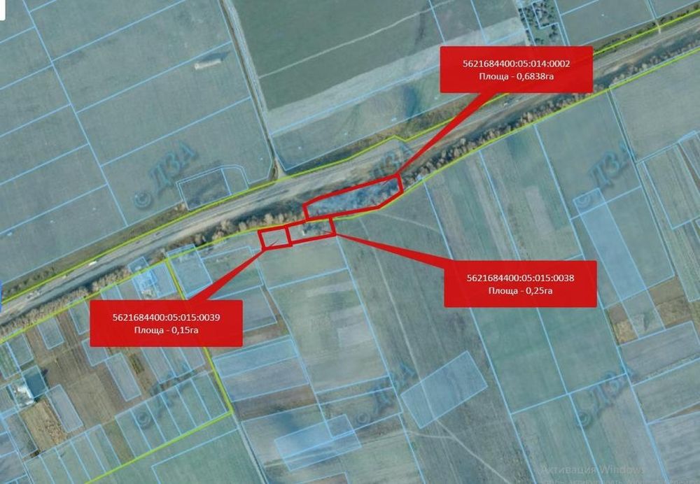 Продам земельну ділянку! Під комерцію. Фасадне .Над дорогою