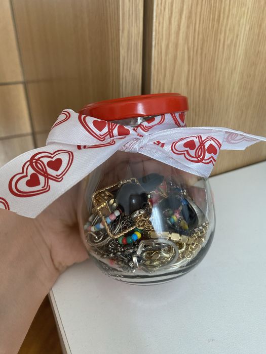 mystery jawellery jar słoiczek z biżuteria