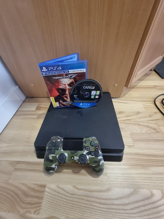 Ps4 Slim  1000 Gb 2 gry ,kontroler oraz kable