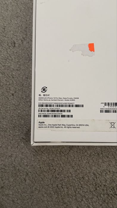 Iphone 14 pro max 256 gb