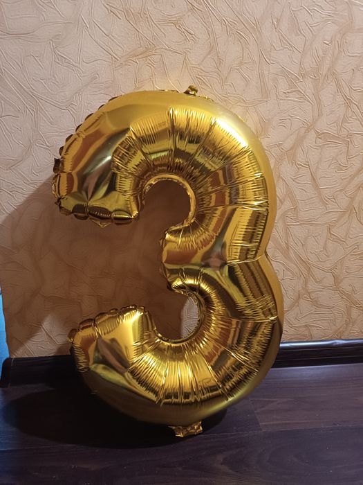 Фольговані кульки золота цифра 70 см