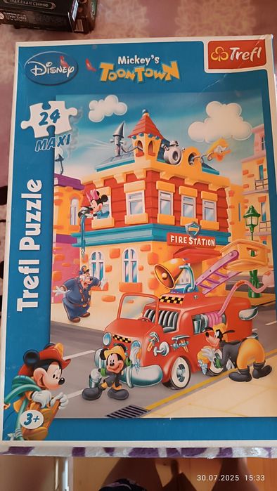 Пазли  Вінні пух і Міккі Маус