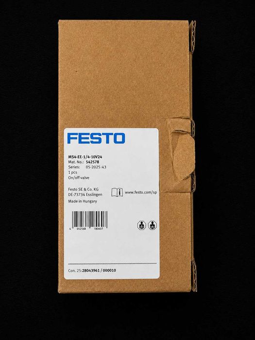 FESTO MS4-EE-1/4-10V24 – Válvula Pneumática Nova