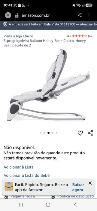 Espreguicadeira Baloon da Chicco