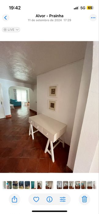 Dois moveis em madeira lacada