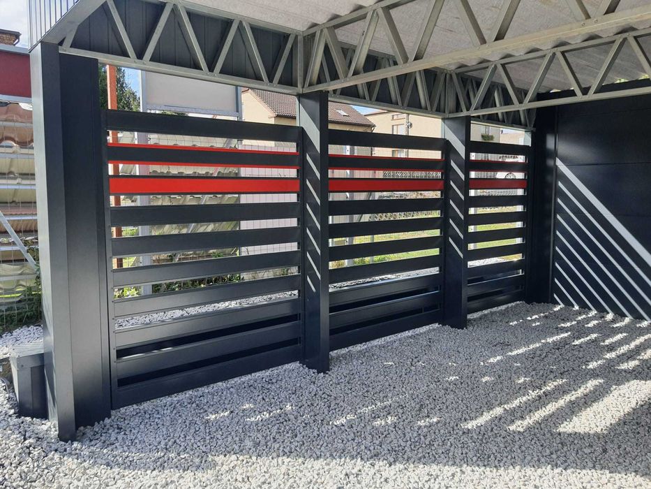 Wiata garażowa Carport LGS, Wiata pod fotowoltaikę konstrukcja ocynk