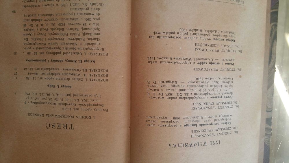 "Kodeks postępowania karnego"  •  Wusatowski  •  1930r.